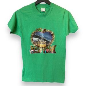 I Love New York NYC 70’s Vintage T-Shirt Iron On Tagged Small